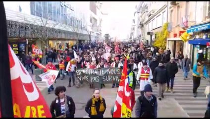 Grève du 5 décembre : les manifestants défilent à Belfort