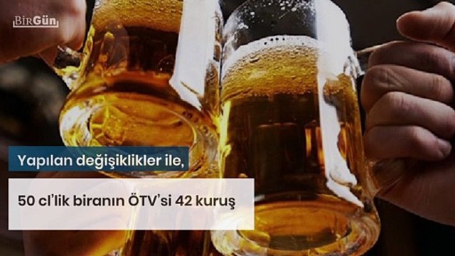 Rakı, şarap ve biraya vergi zammı