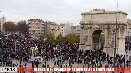 Marseille : beaucoup de monde à la Porte d'Aix