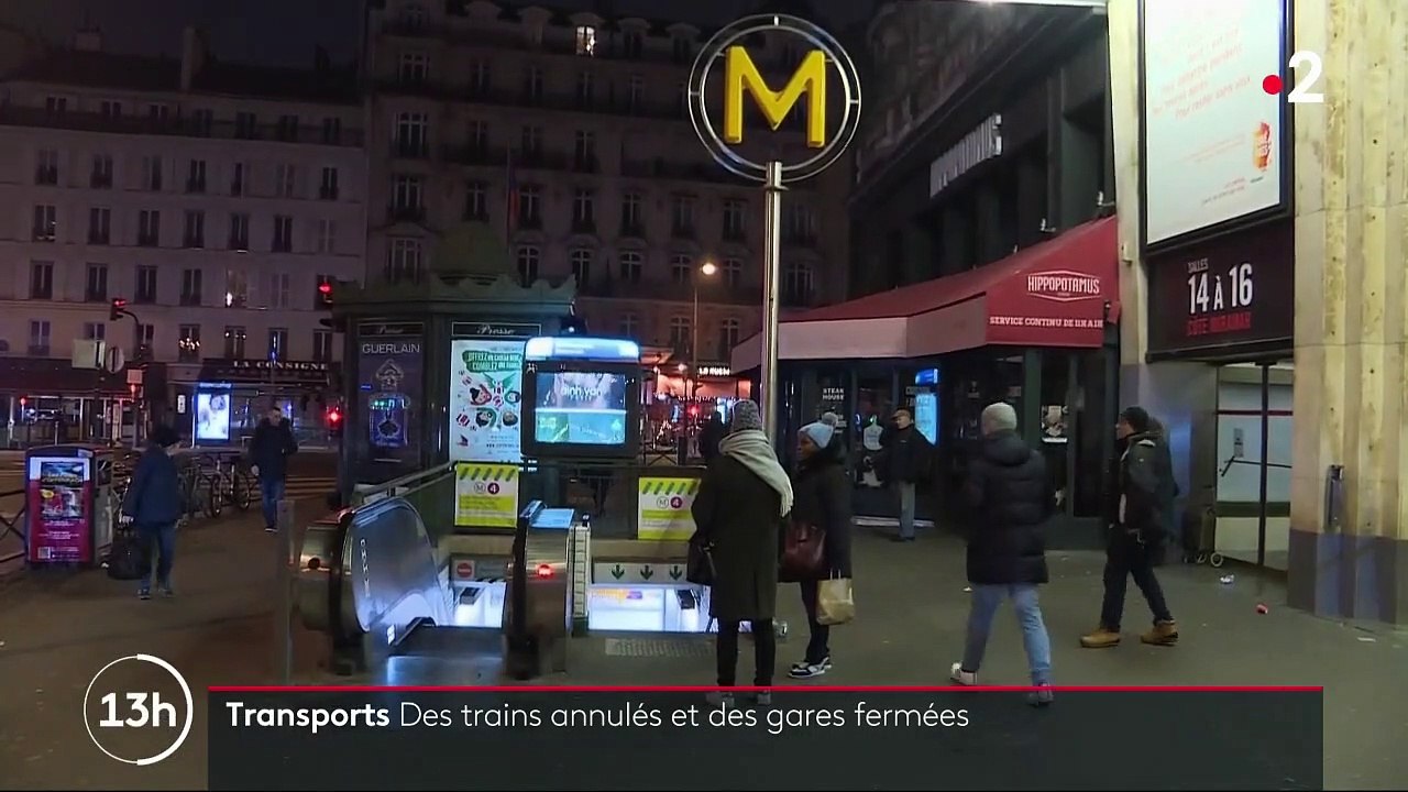 Grève du 5 décembre : gares SNCF et rames RATP désertes