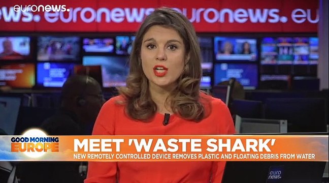 'WasteShark' the new remotely controlled device that removes plastic and floating debris from water