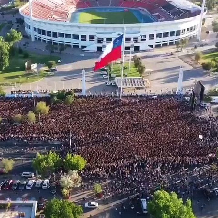 Şilili kadınlar erkek şiddetine karşı kitlesel eylem yaptı