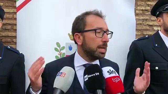 Bonafede - Dichiarazioni alla stampa sulla prescrizione da Castel Sant'Angelo a Roma (05.12.19)