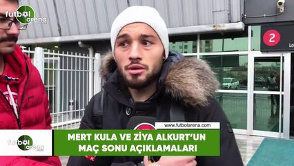 Mert Kula ve Ziya Alkurt'un maç sonu açıklamaları