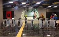 İBB'nin yapımına devam ettiği Kabataş-Beşiktaş-Mecidiyeköy metro hattında işçiler, iş bıraktı