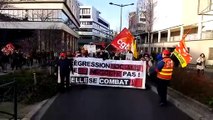 ANNECY | Grève du 5 décembre : le cortège approche de la gare