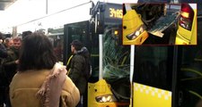 Son dakika: Fikirtepe'de metrobüsler kafa kafaya çarpıştı: Yaralılar var