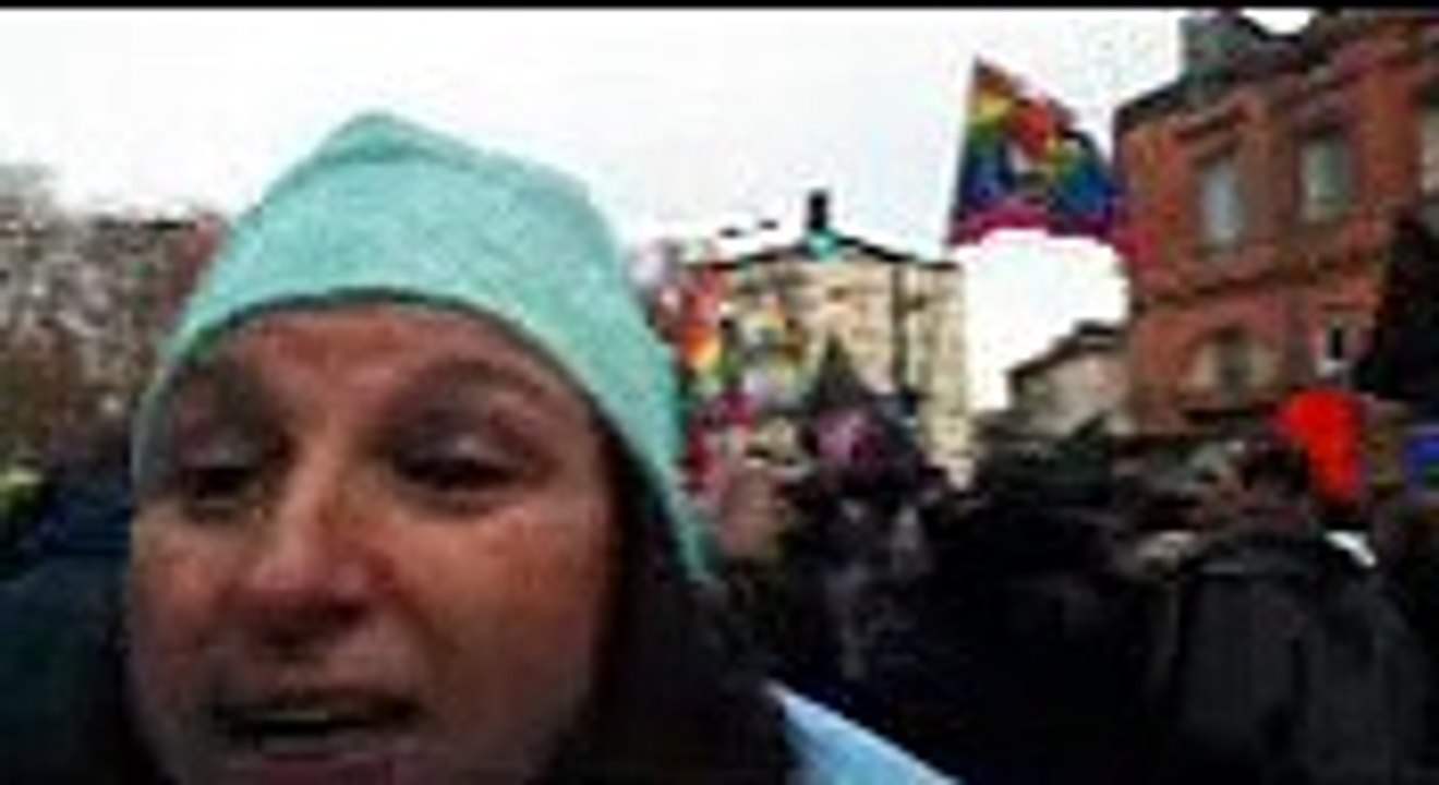 Les personnels hospitaliers sont dans la rue à Toulouse.