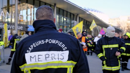 Les pompiers ont animé la manifestation à Annecy !