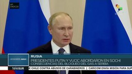 Rusia y Serbia tratan en encuentro el tema energético con Ucrania