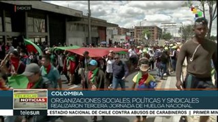 Colombia: se cumple tercer paro nacional en menos de un mes
