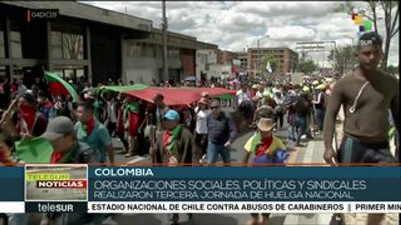 Colombia: se cumple tercer paro nacional en menos de un mes