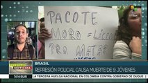 Centenares de personas denuncian masacre en Sao Paulo, Brasil