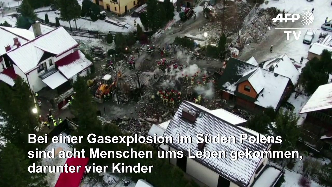 Acht Tote bei Gasexplosion in polnischem Skiort