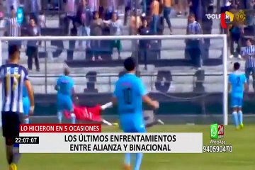 Los últimos enfrentamientos entre Alianza y Binacional