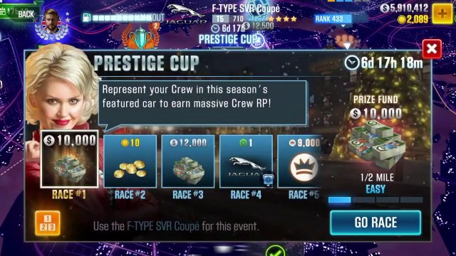 #90 CSR Racing 2 | Prestige Cup | Jaguar F-TYPE SVR Coupé
