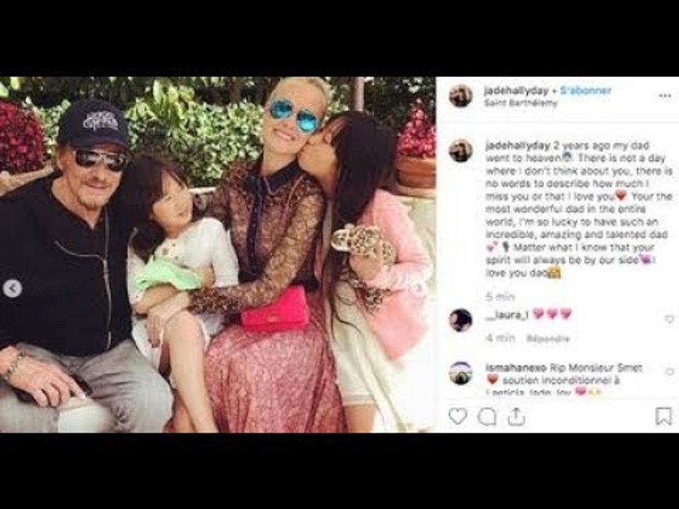 Jade Hallyday : ce bouleversant message deux ans après la mort Johnny, Je t'aime papa