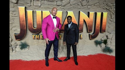 The Rock and Kevin Hart show off terrible English accents at Jumanji premiere