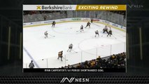 Ryan Carpenter Nets Shorthanded Goal To Get Blackhawks On Board Vs. Bruins