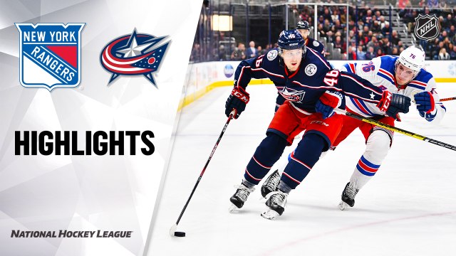 NHL Highlights | Rangers @ Blue Jackets 12/05/19