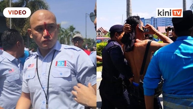 Misteri baju hitam cetus kecoh, insiden darah, baling batu