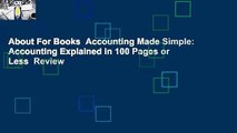 About For Books  Accounting Made Simple: Accounting Explained in 100 Pages or Less  Review