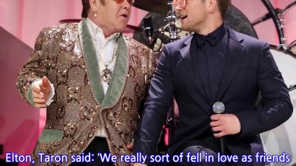 Taron Egerton says he &#39;fell in love&#39; with Elton John while working on Rocketman