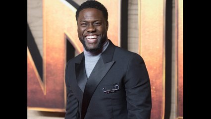 Kevin Hart shakes off crash injury as he joins The Rock at Jumanji premiere