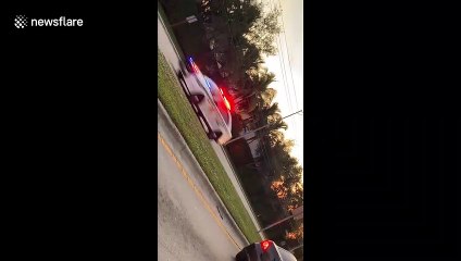 'More than 50 cop cars' chase Florida UPS van involved in hostage situation that left 4 dead, including 2 innocent civilians
