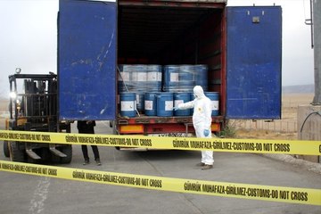 Gürbulak Sınır Kapısı'nda 18 ton siyanür ele geçirildi