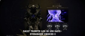 Warframe Daily Tribute Log In 1150 Days - Evergreen Choices C