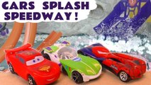 Hot Wheels Splash Challenge with Disney Pixar Cars 3 Lightning McQueen vs Toy Story 4  & Funny Funlings Race Full Episode English