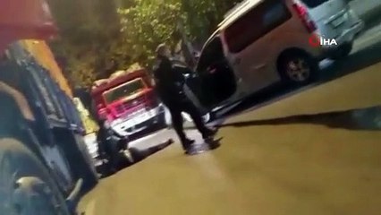 Polisin hırsızı yakaladığı anlar kamerada