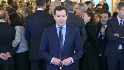 Juanma Moreno: "No debemos perder el espíritu de la Constitución"