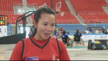 Women wheelchair basketball teams compete in Thailand