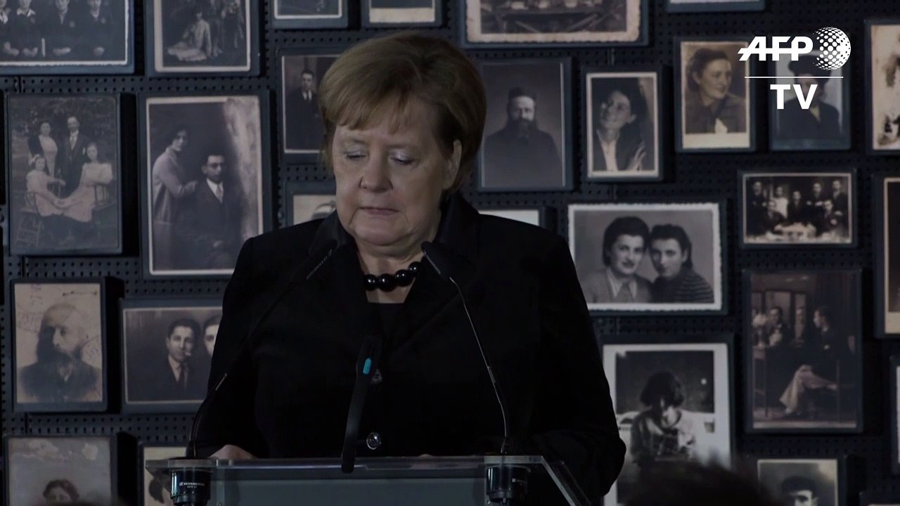 Merkel: Auschwitz 'ist fester Teil unserer nationalen Identität'
