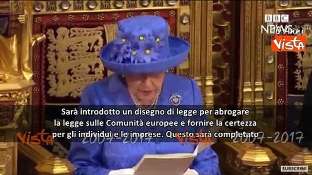 Regno Unito la Regina Elisabetta Brexit CDVIDEO