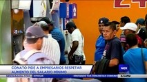 CONATO pide a empresarios respetar aumento del salario mínimo - Nex Noticias