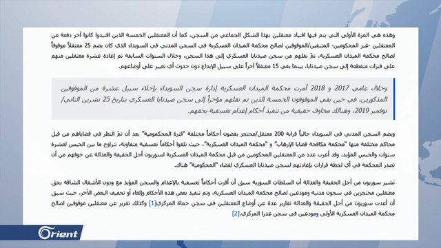 تحركات مريبة في سجن السويداء المركزي...لماذا نقل النظام معتقلين إلى سجن صيدنايا؟؟؟