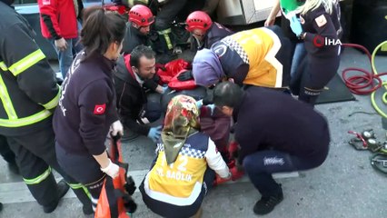 Kazaların bitmediği yokuşta kamyon 6 aracı biçti: 2 yaralı