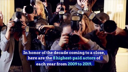 Highest-Paid Actors for Each Year of the Past Decade