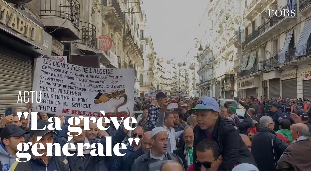 A Alger, une foule exceptionnelle dans la rue à une semaine de la présidentielle rejetée par le pays