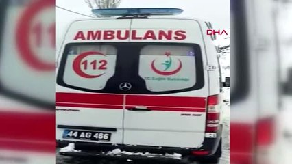 Karda mahsur kalan hasta kadın için seferber oldular