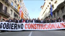 Manifestaciones a favor y en contra de la Constitución en Cataluña