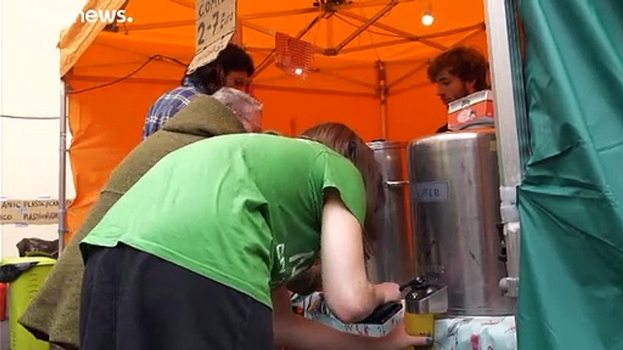 Seite an seite mit greta in madrid