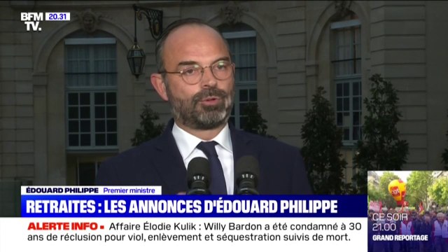 Face à la mobilisation contre la réforme des retraites, Edouard Philippe annonce une transition progressive vers le nouveau régime