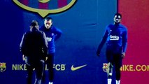 Último entrenamiento del Barça antes de recibir al Mallorca