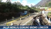 Jalur Menuju Gunung Bromo Longsor