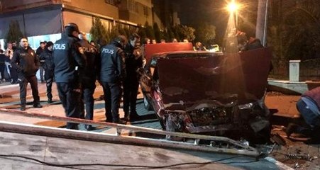 'Dur' ihtarına uymayıp kaçarken kaza yaptı, otomobilinden cephanelik çıktı