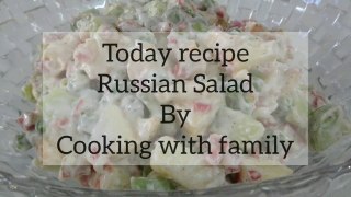 Russian Salad recipe by Cooking with family
